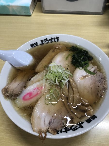 「チャーシューメン、持ち帰りギョウザ（焼き）」@麺屋 ようすけの写真
