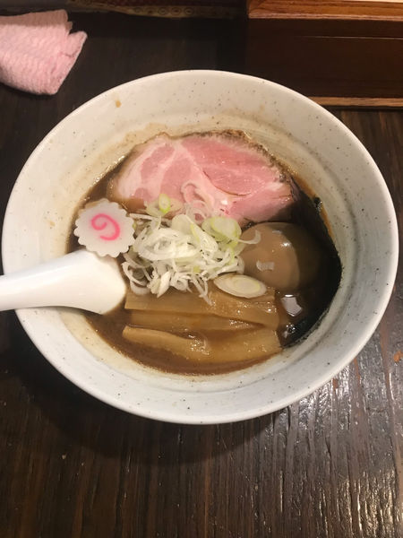 「らーめん・並、味玉 800円」@まつおぶしの写真