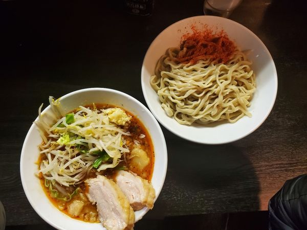「辛麺　つけ麺」@豚星。の写真