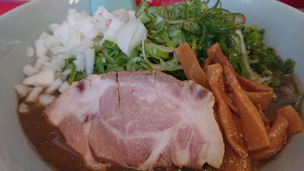 「鬼煮干しラーメン」@ラーメン山岡家 鶴ヶ島店の写真