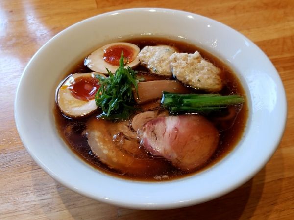 「味玉醤油ラーメン＋つくね 1000円」@麺処 いち林の写真