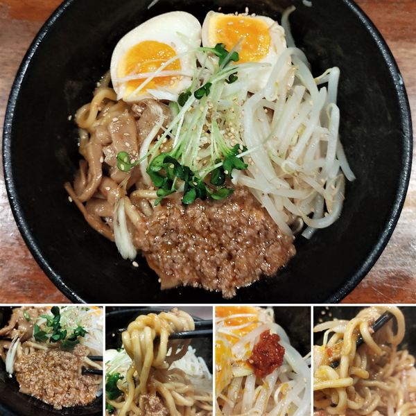 「担々油そば+味玉=880円」@麺屋 天王 二号店の写真