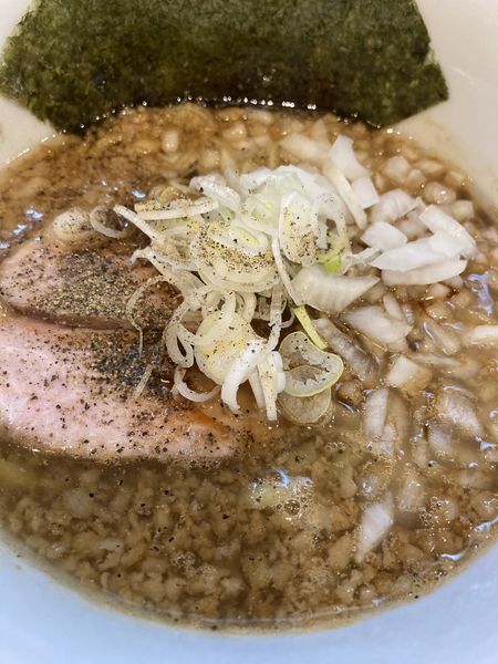 「煮干ブラック¥900（ミニライス付き）」@中華そば ムタヒロ 大阪福島店の写真