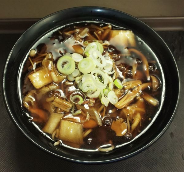 「きのこあんかけそば」@富士そば 新小岩店の写真