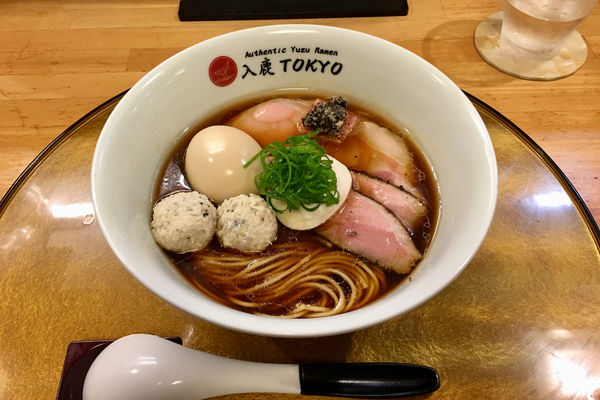 「ポルチーニ醤油らぁめん 900円＋特製トッピング 350円」@入鹿（IRUCA）-Tokyo-の写真