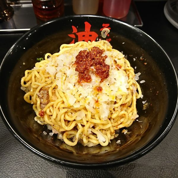 「油そば 大盛 780えん」@東京油組総本店 大宮東組の写真