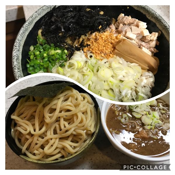 「【テイクアウト】活龍まぜそば+つけそば」@つけめん・らーめん活龍 本店の写真