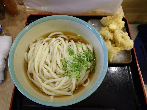 「ぶっかけ大＋とり天」@おにやんま 東品川店の写真