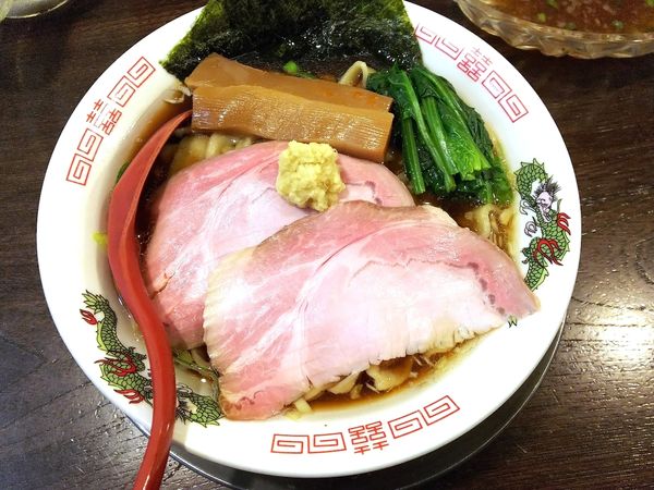 「生姜豚清湯そば」@立ち呑み居酒屋 金町製麺の写真