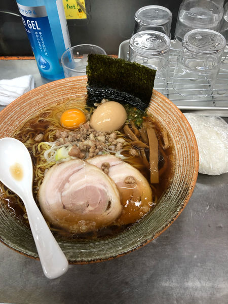 「石蟹&秋鮭出汁醤油ラーメン」@覆麺 智の写真