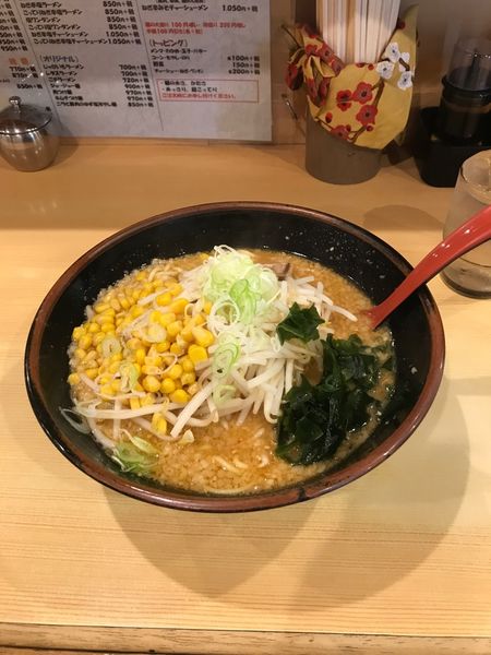 「みそコーンラーメン」@きかん坊ラーメン 扇橋店の写真