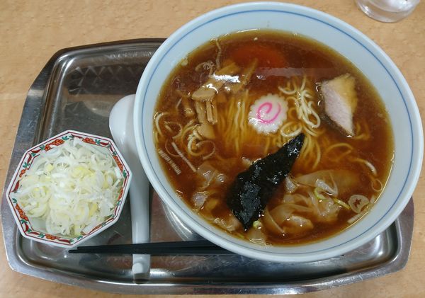 「中華そば(玉1)＋ねぎ」@一ノ割大勝軒の写真