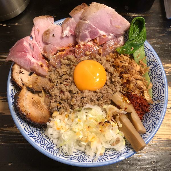 「【限定B】担々まぜそば ￥1000＋レアチャー￥300」@狼煙 〜NOROSHI〜の写真