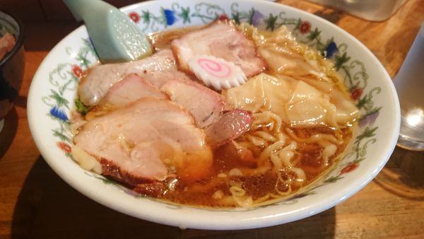 「チャーシューワンタン麺」@手打中華 とらや 分店の写真