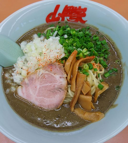 「鬼煮干しラーメン」@ラーメン山岡家 鷲宮店の写真