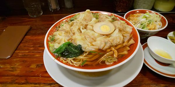 「広州雲呑麺（醤油）」@広州市場 西新宿店の写真