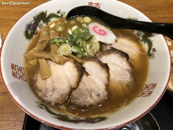 「醤油チャーシューメン (880円)税別」@珍來 たつのこまちモール店の写真