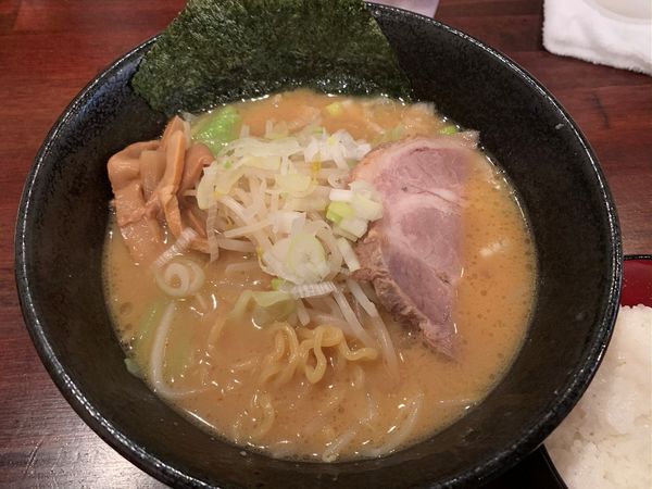 「濃厚味噌ラーメン＋サービス半ライス」@北海道ラーメン 荒川みそ大将の写真