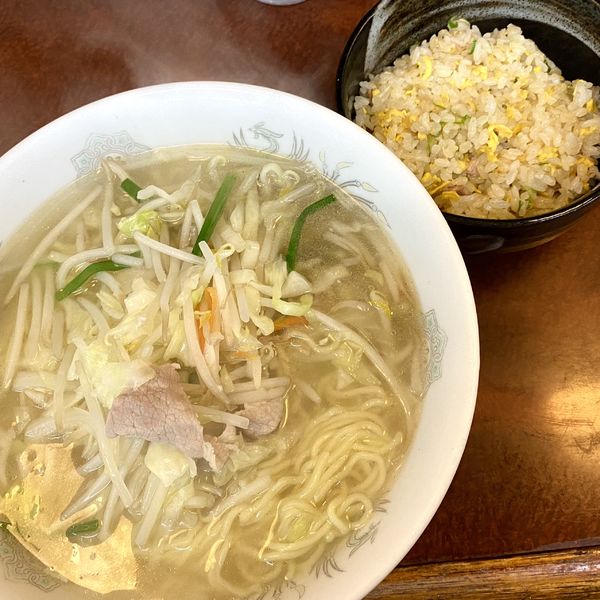 「たんめん+ミニチャーハン(セット)」@らーめん珍来 新三郷店の写真