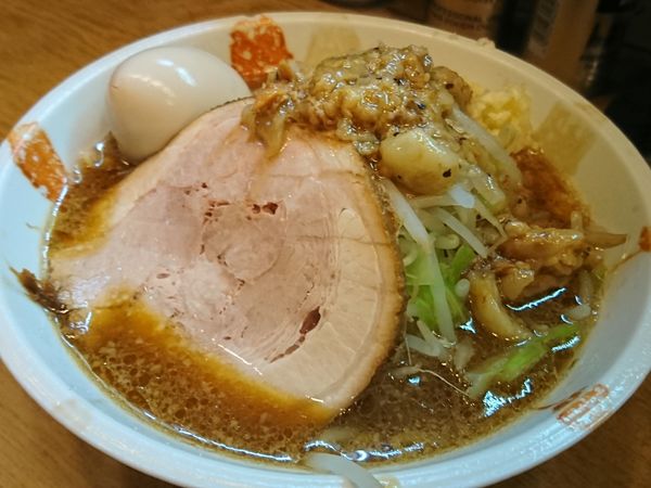 「【日替わりメニュー】ヤサイ・ニンニク・アブラーメン ￥750」@麺処 慶の写真