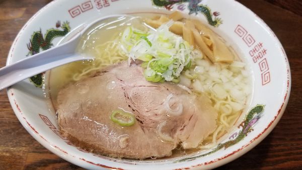 「朝専用中華そば　塩」@らあめん 寸八 総本店の写真