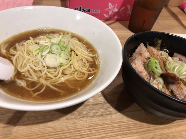 「中華そば　チャーシュー丼」@自家製麺 伊藤 神田店の写真