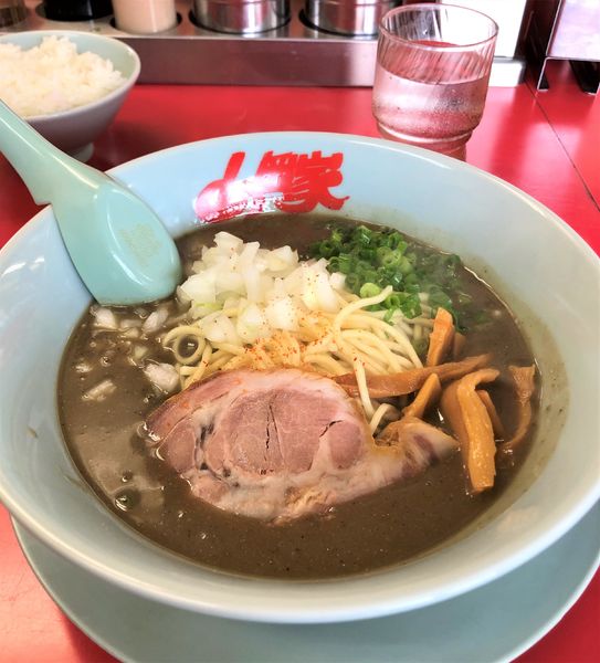 「鬼煮干しラーメン」@山岡家 越谷レイクタウン店の写真