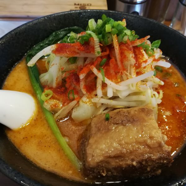 「シビカラ野菜２倍盛」@極上 MISO BROWNの写真