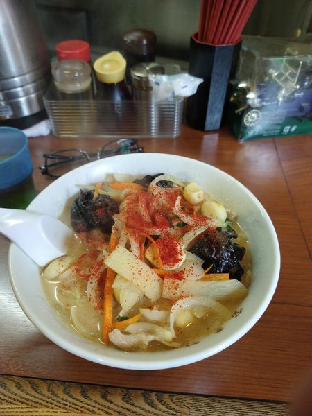 「大蒜ラーメン850円」@宝来軒 三代目の写真