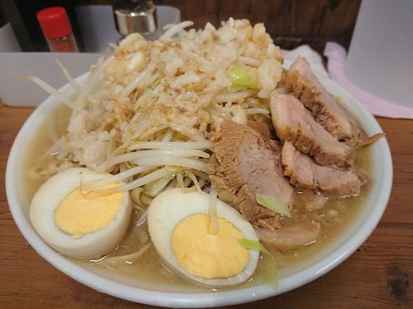 「大豚 煮卵」@ラーメン二郎 品川店の写真