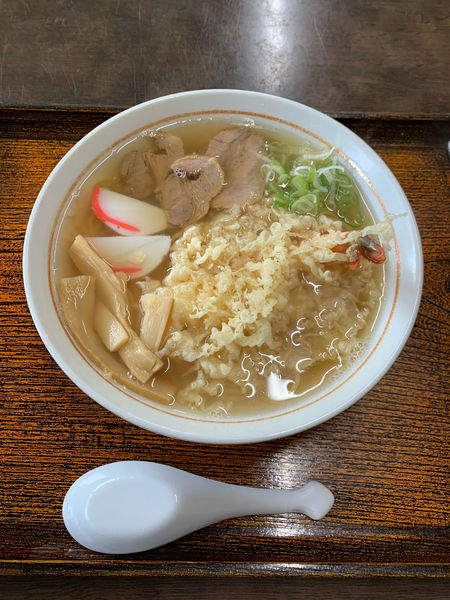 「天ぷら中華そば」@だるまや食堂の写真