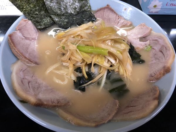 「ネギチャーシューメン」@ラーメンショップ かとちゃん 馬絹店の写真