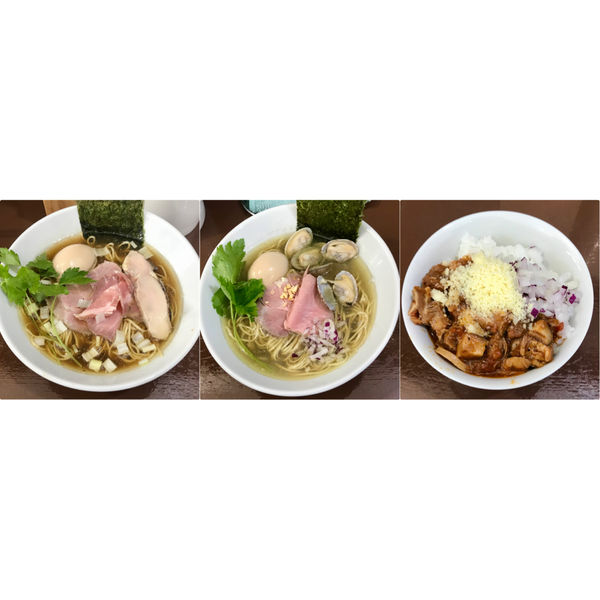 「上中華(醤油&海塩) 豚トマサルサご飯」@中華そば うお青の写真