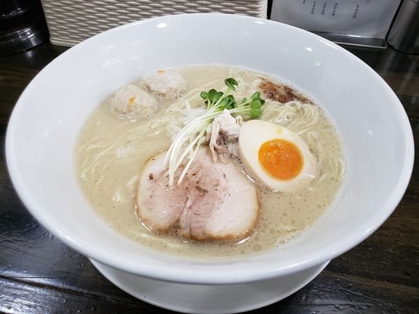 「鯛ラーメン+ミニチャーシュー丼」@ラーメン晃煇の写真