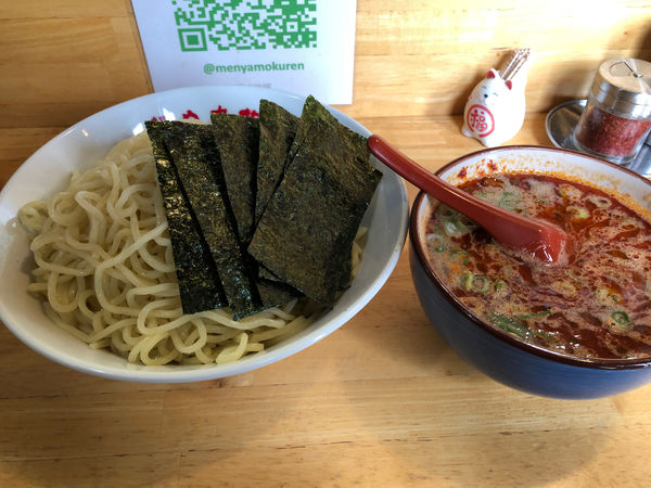 「辛つけ麺400」@麺や 木蓮の写真