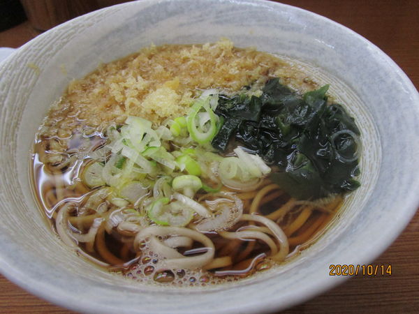 「たぬき蕎麦 330円」@たまもの写真