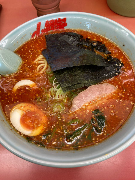 「辛味噌ネギラーメン中盛」@ラーメン山岡家 熊谷店の写真