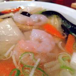 #エビそば #半チャーハン #750円