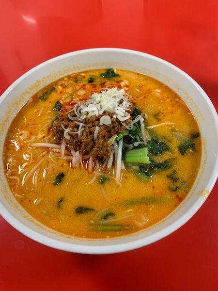 「担々麺 小ライス付 600円」@中国家庭料理大連の写真