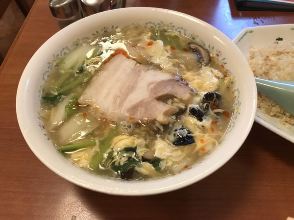 「酸辣タンメン チャーハン付¥900」@精陽軒の写真