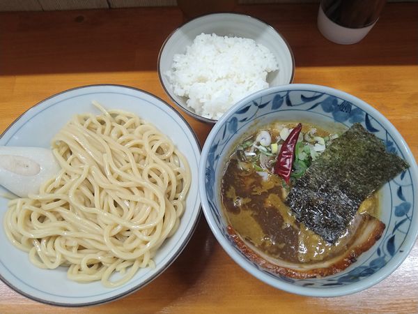「カレーつけめん¥950+ライス¥100-」@自家製麺 福は内の写真