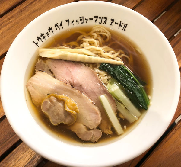 「醤油らぁ麺　850  貝玉　250」@Tokyo Bay Fisherman's noodleの写真