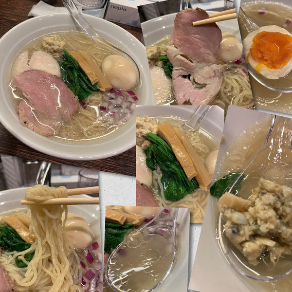 「味玉貝だし中華そば（塩）900円」@貝出汁 中華そば 竹祥の写真