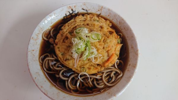 「天ぷらそば　３９０円」@ひのでそばの写真