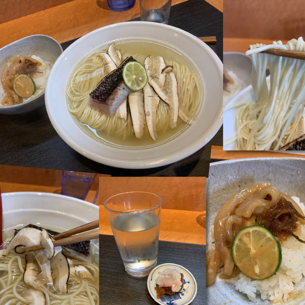 「【限定】伊勢海老･メジナ･松茸･柚子と塩辛🍶2000円」@柴崎亭の写真