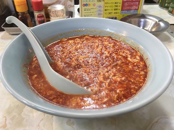 「タンタンメン　メチャ辛」@元祖ニュータンタンメン本舗イソゲン 武蔵小杉店の写真
