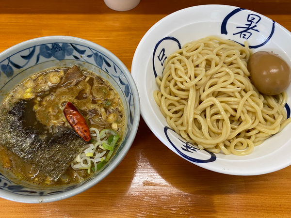 「カレーつけめん＋味玉」@自家製麺 福は内の写真