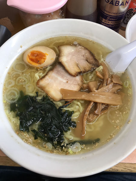 「塩ラーメン＋半チャーハン」@雨風本舗の写真