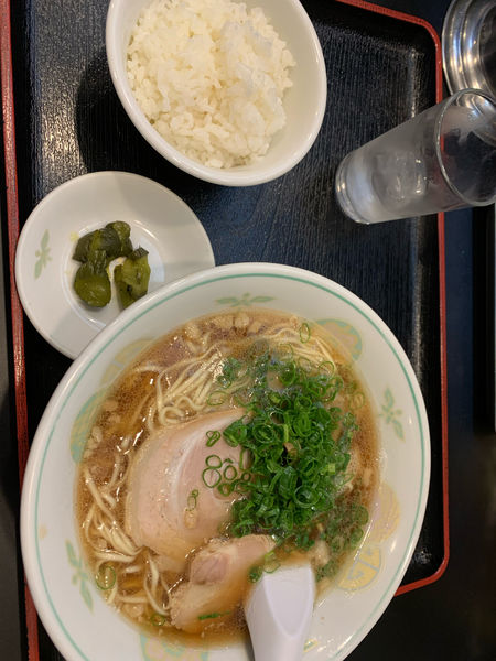 「尾道ラーメン600円➕小ライス150円」@一龍の写真