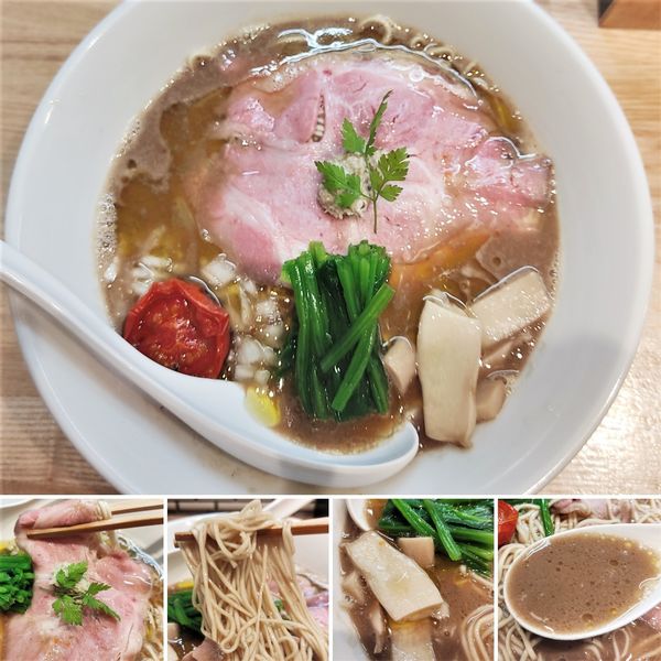 「白トリュフ香るキノコ豚骨そば(10/14限定)  1000円」@中華ソバ ビリケンの写真